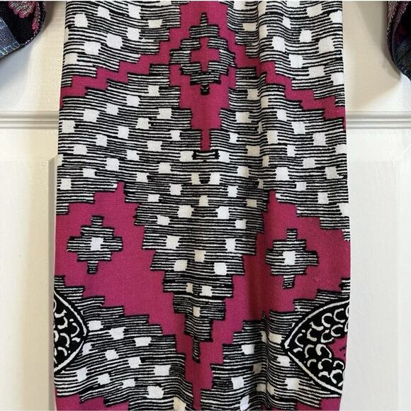 Custo Barcelona Y2K Geo Pattern Kimono Sleeve Mini Dress Size S - Picture 7 of 16